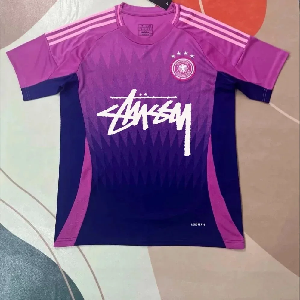 Adidas Adidas Stussy Germany Away Jersey Purple Purple - 1