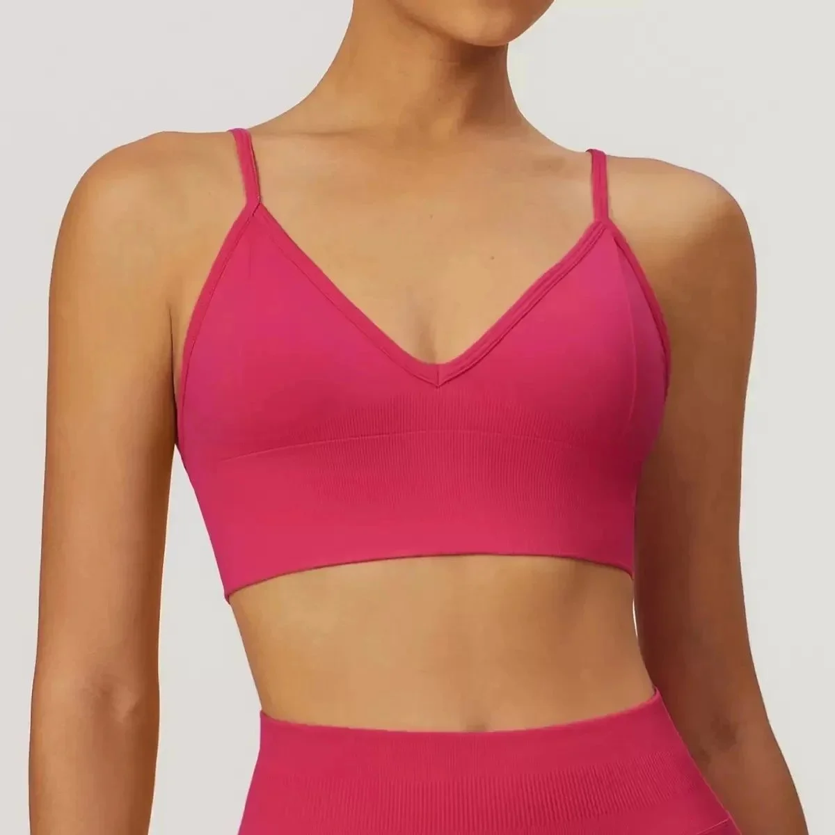 Other Tree Berry Red Seamless Sports Bra Red - 1