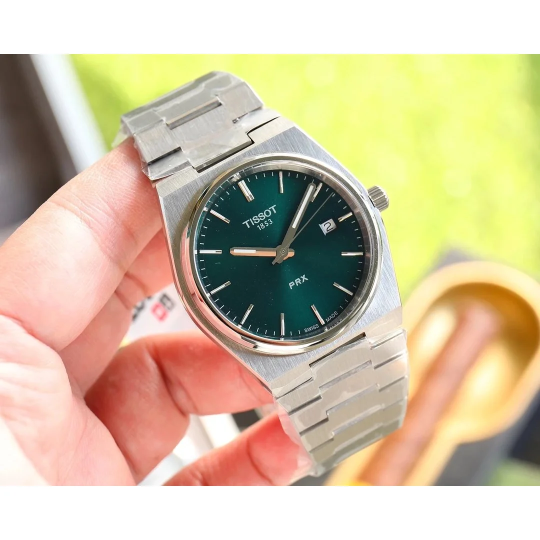 Tissot Tissot PRX Silver Case Green Dial Men's Watch Green - 1