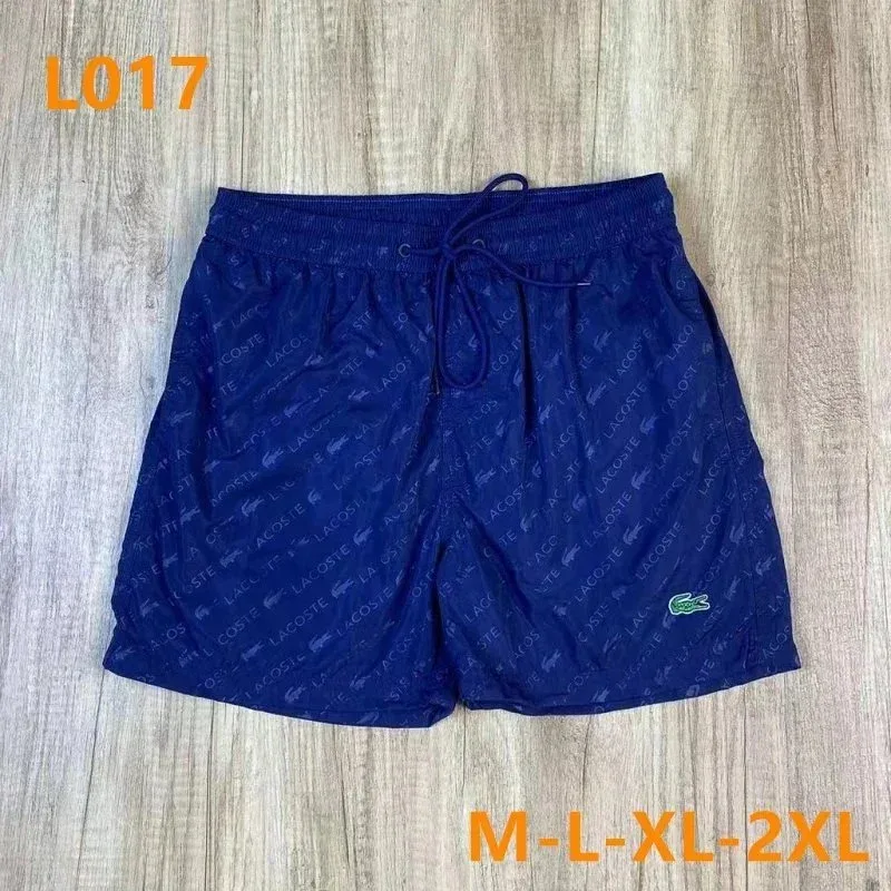 Lacoste Lacoste Blue Crocodile Print Shorts Navy