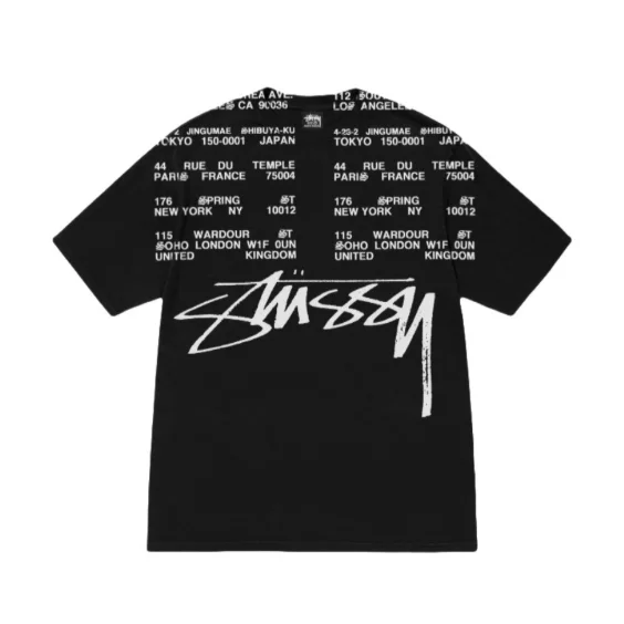 Stussy Stussy Stüssy Bear T-Shirt Black Black - 1