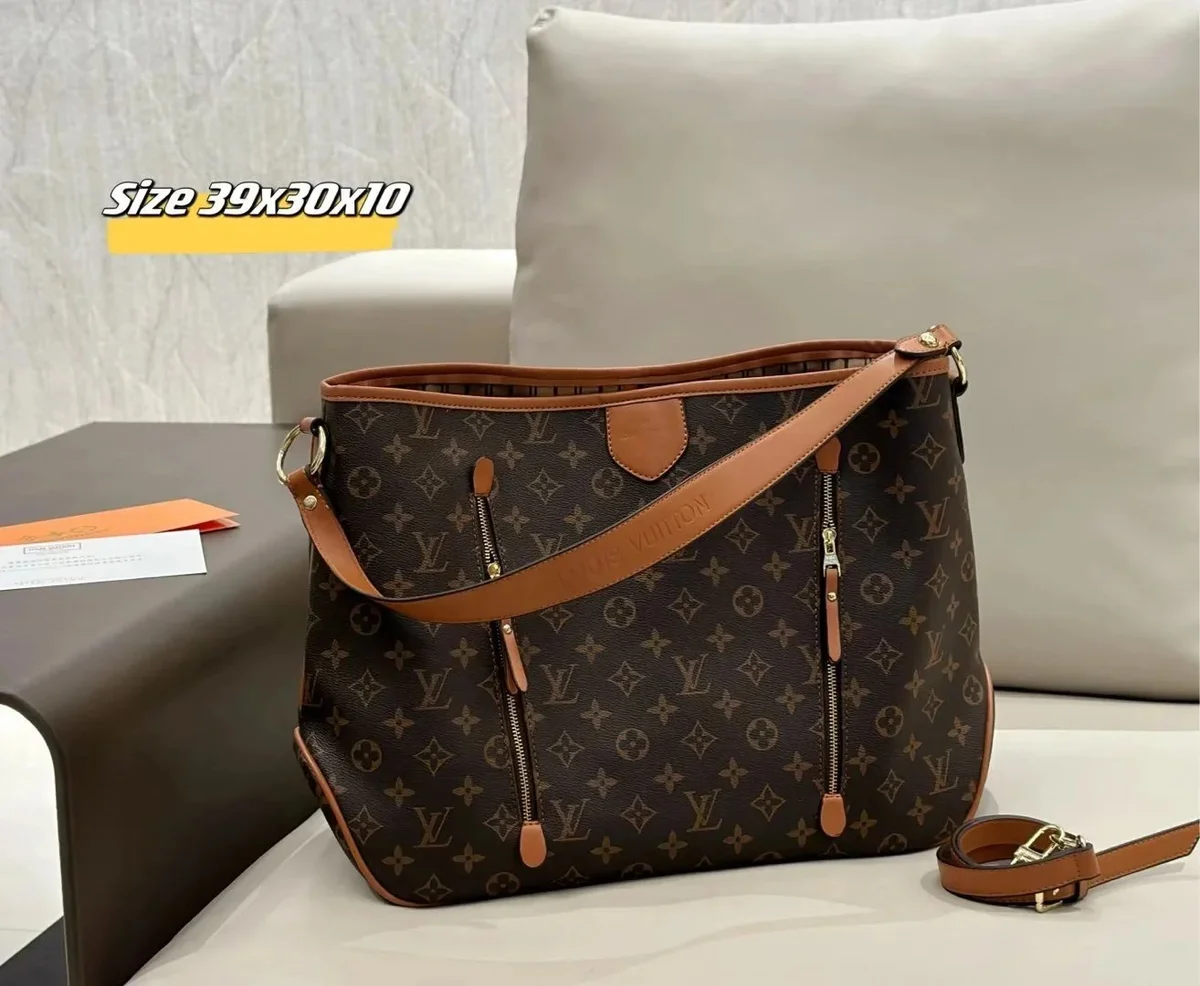Louis Vuitton Louis Vuitton Neverfull Monogram Tote Bag Brown