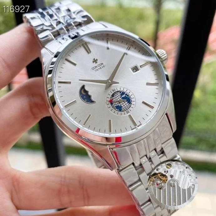 Other Concord Moon Phase Silver Dial Watch Silver - 1