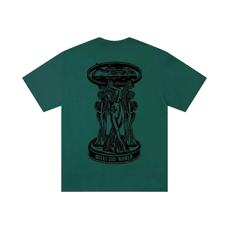 Other T-Shirt Rules the World Green Solid T-Shirt Green - 1
