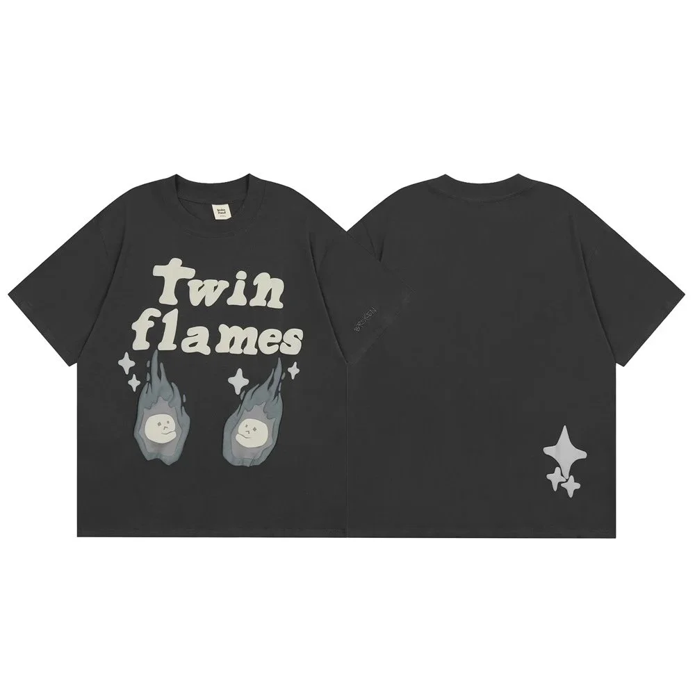 Other Black Twin Flames Graphic T-Shirt Black - 1
