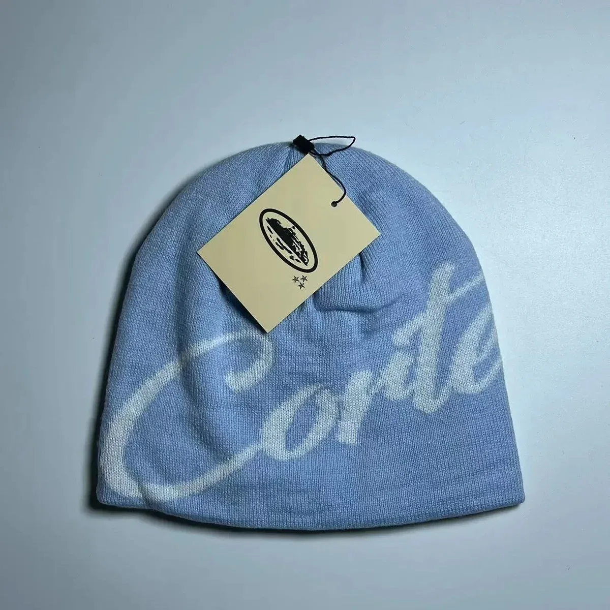 Conte Blue Script Beanie