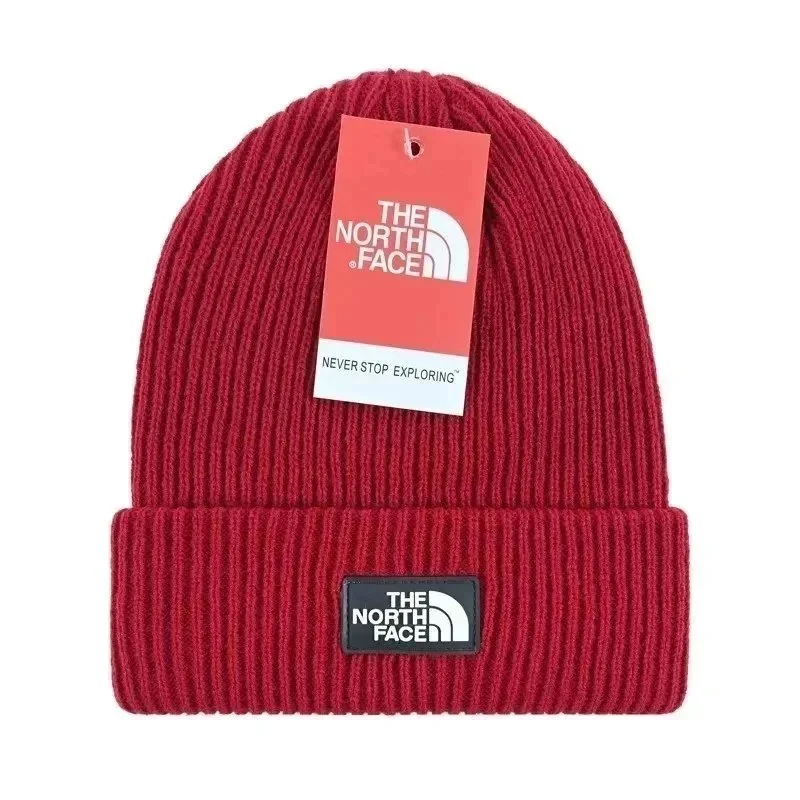 The North Face The North Face Red Ribbed Beanie Headwear Red - 1
