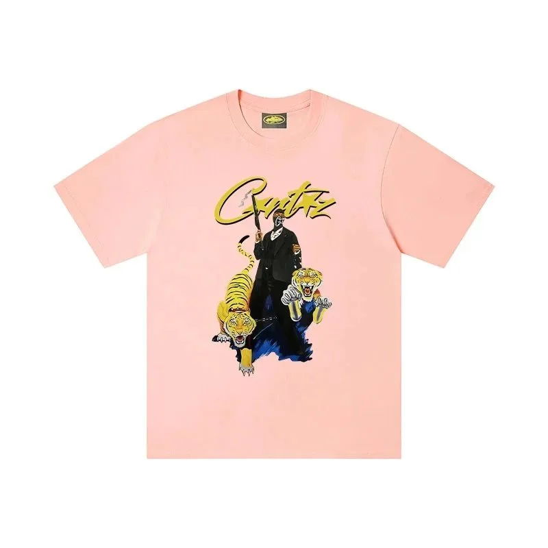 Other Corteiz Peach Tiger Print T-Shirt Multicolor - 1