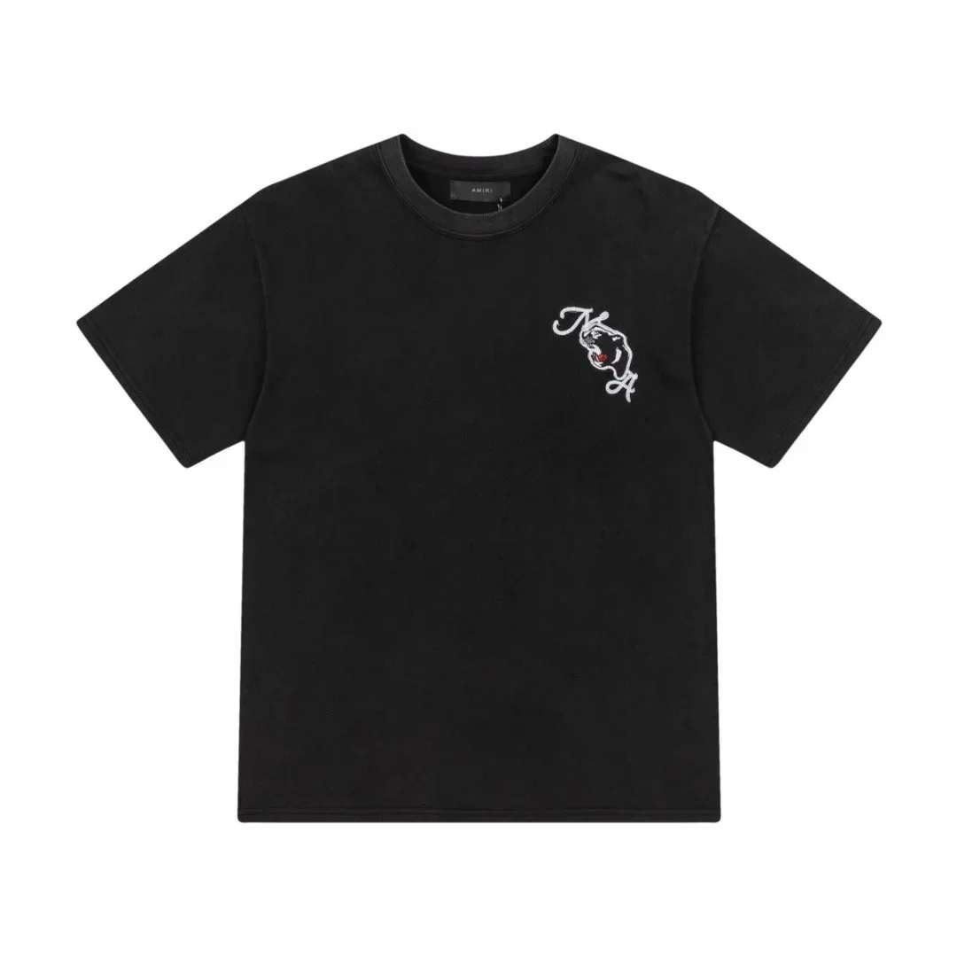 Amiri Amiri Black 'NHA' Embroidered T-Shirt Black - 1