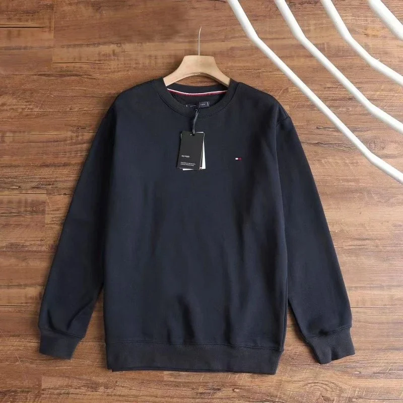 Tommy Hilfiger Tommy Hilfiger Classic Logo Navy Crewneck Sweatshirt Navy - 1