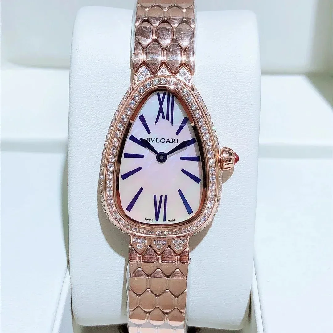 Bvlgari Bulgari Serpenti Rose Gold Diamond Watch Gold