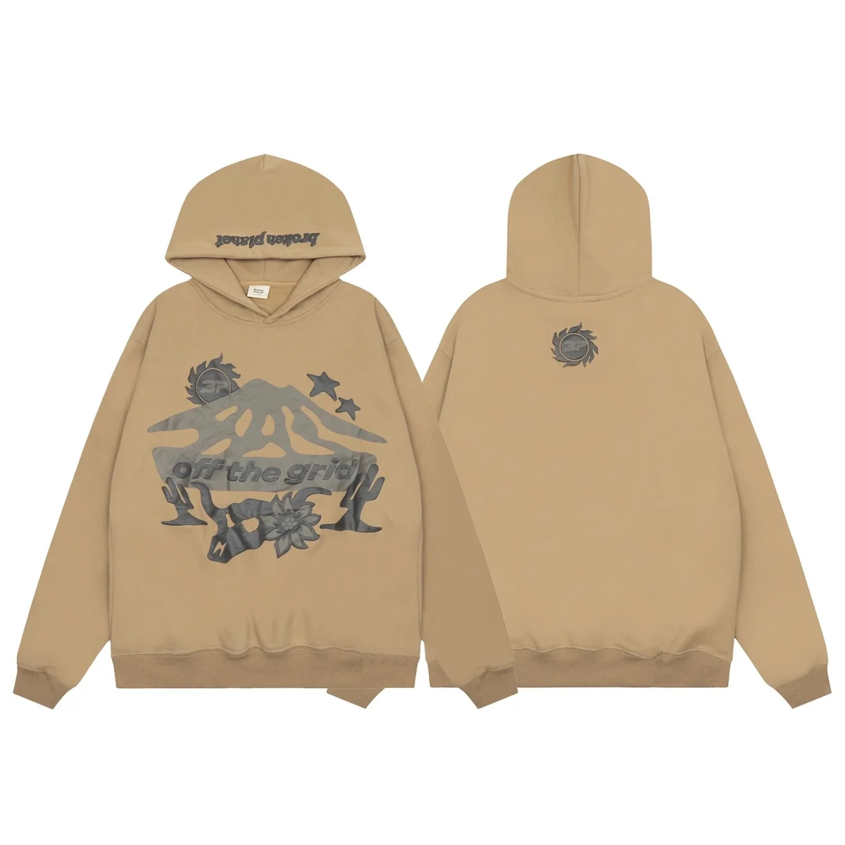 Broken Planet Broken Planet Broken Planet Market Desert Beige Hoodie Beige - 1