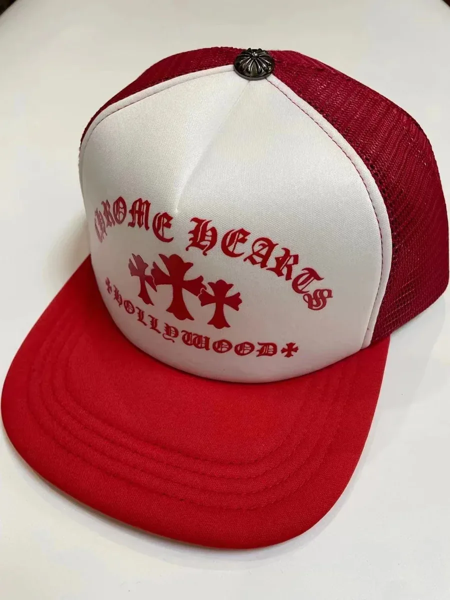 Chrome Hearts Chrome Hearts Hollywood+ Trucker Cap Red/White Red - 1