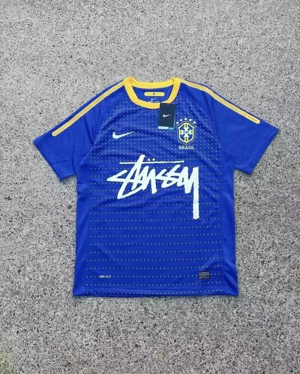Nike Nike x Stussy Blue/Yellow Soccer Jersey Blue