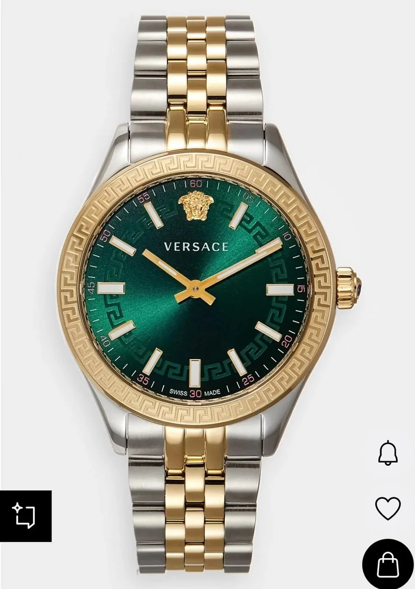 Versace Versace Medusa Green Dial Stainless Steel Watch Green - 1