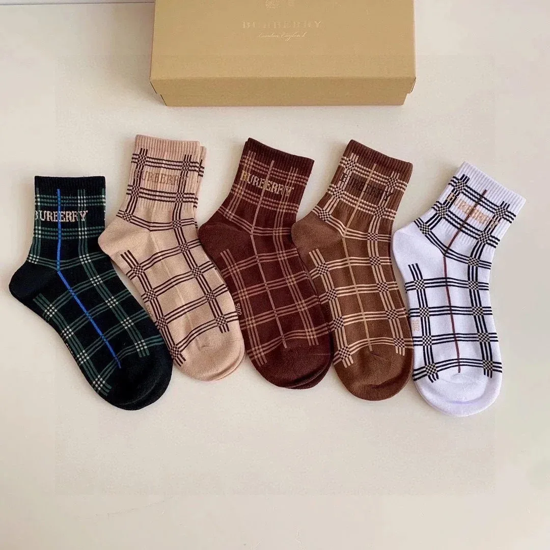 Burberry Burberry Classic Check Socks 10 Socks & Hosiery Brown - 1