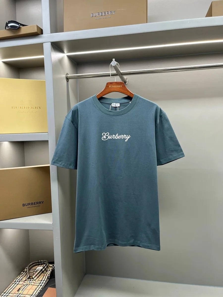Burberry Burberry Classic Logo T-Shirt in Dusty Blue Blue - 1
