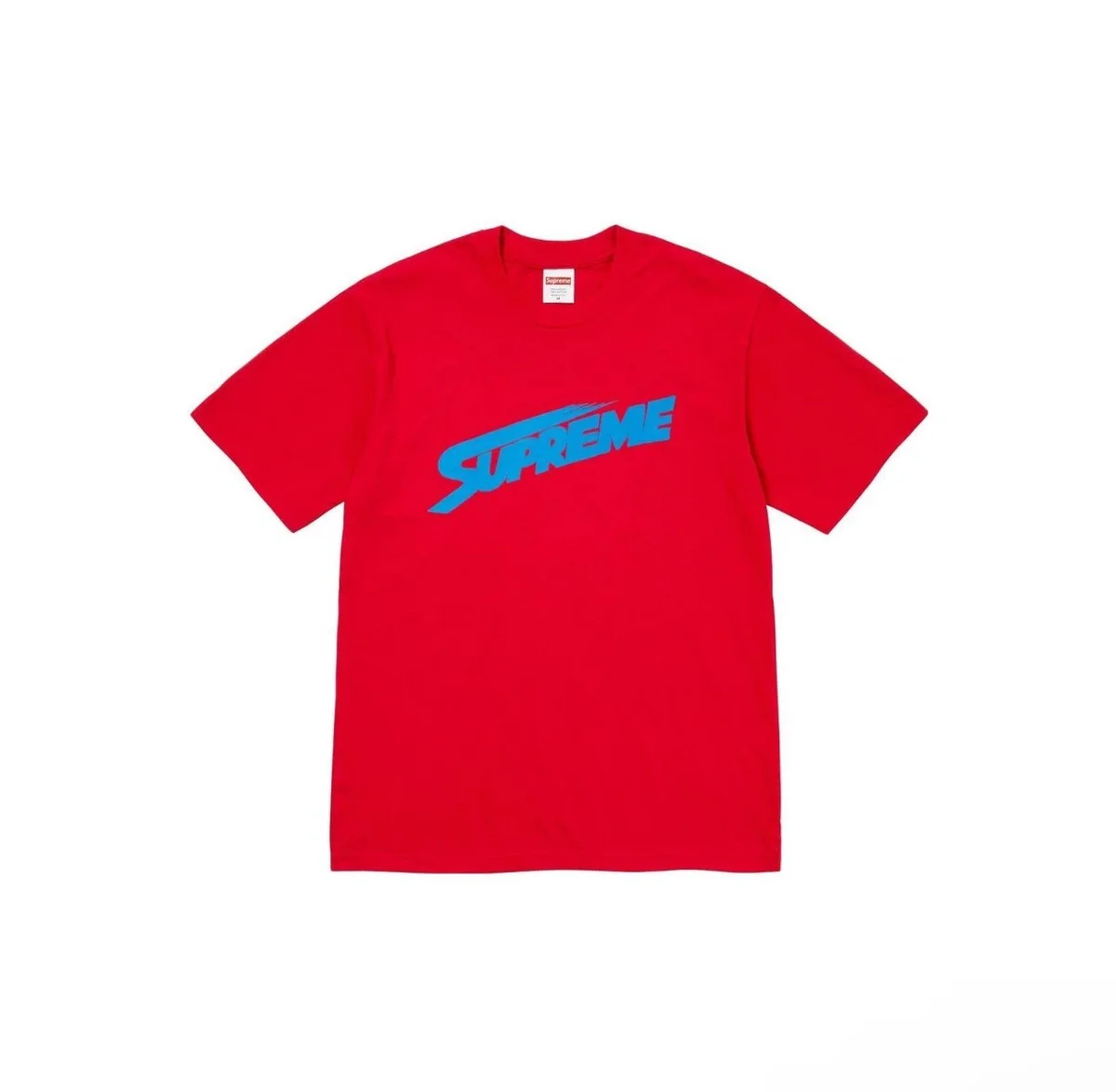Supreme Supreme Red Blue Logo T-Shirt Red - 1