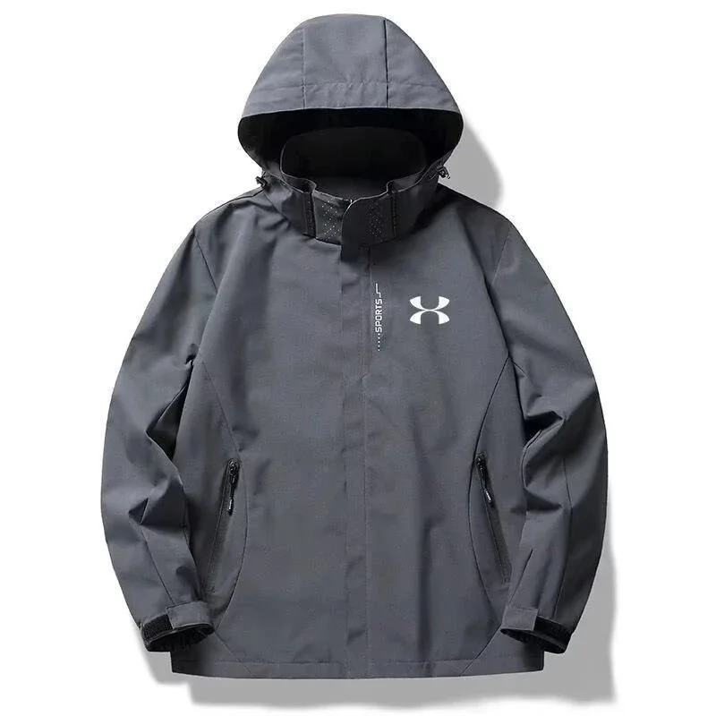 Under Armour Under Armour Grey Removable Hood Jacket Grey