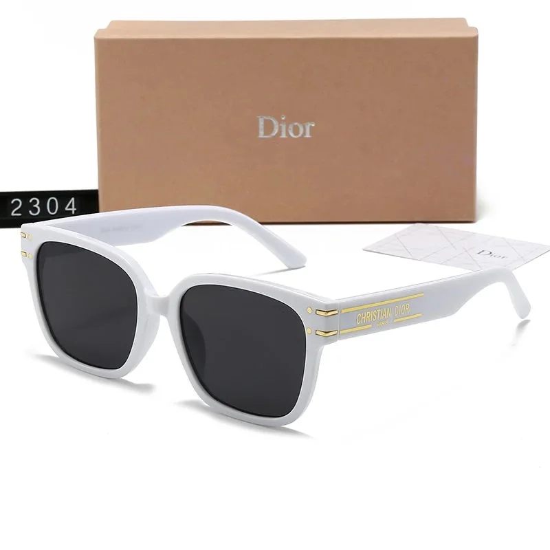 Dior Dior Dior Sauvage White Gold Frame Sunglasses White