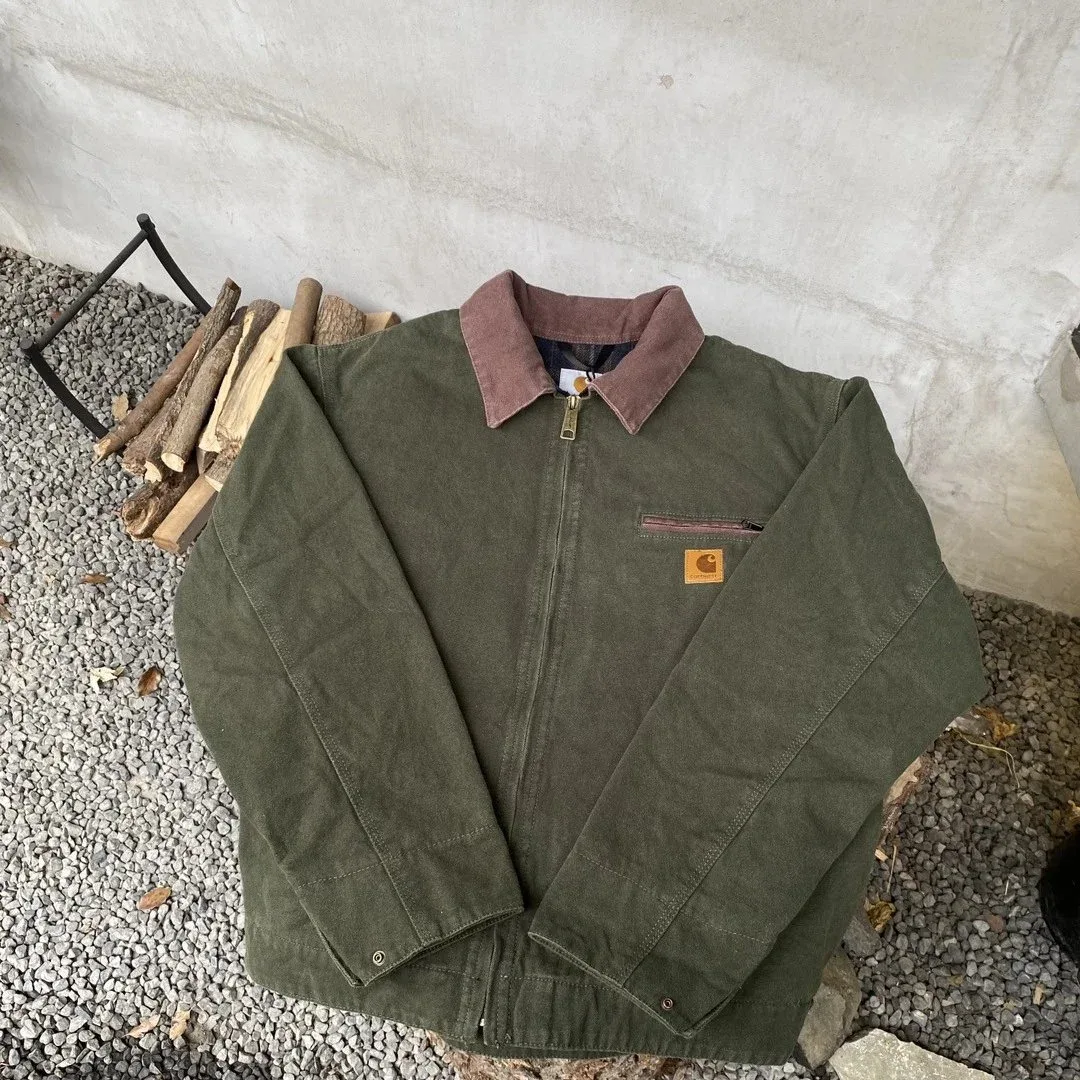Carhartt Carhartt Detroit J97 Moss Green Jacket Green - 1