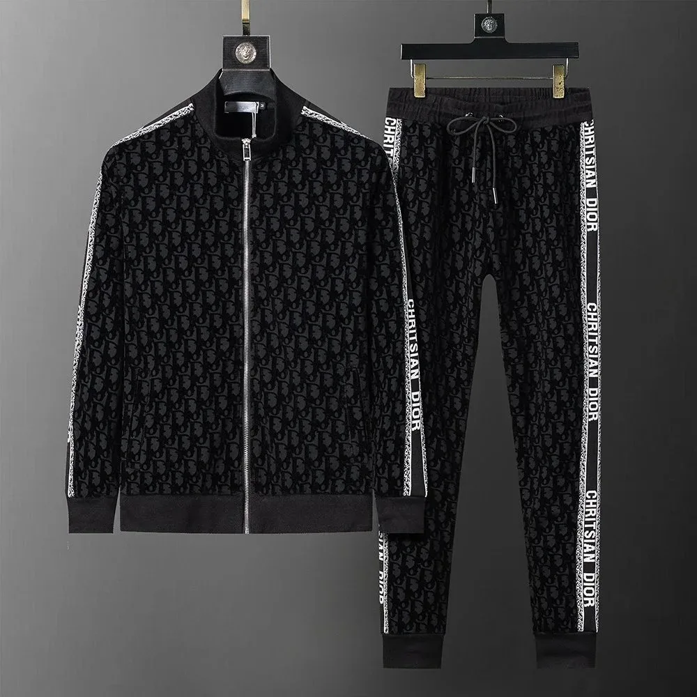 Dior Dior Classic Logo Black Tracksuit Set Black