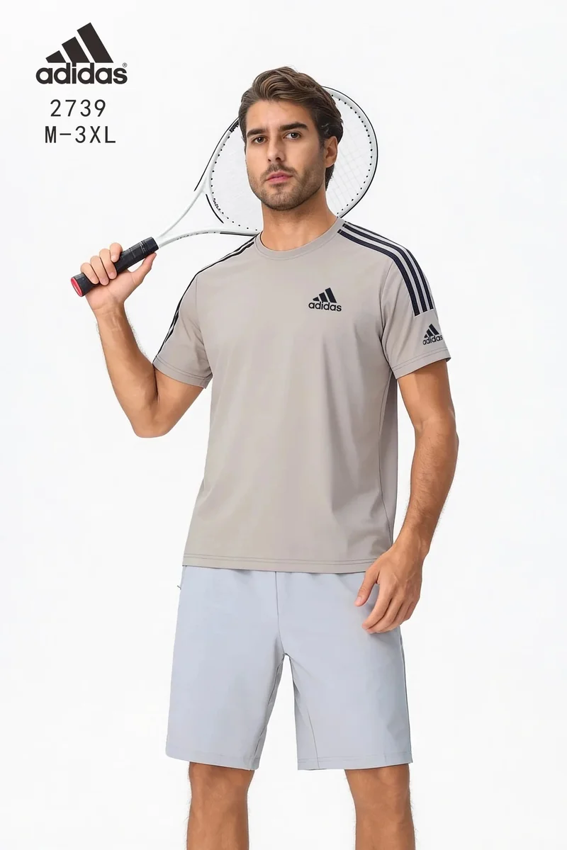 Adidas Adidas Classic Football T-Shirt Light Grey Men's Grey - 1