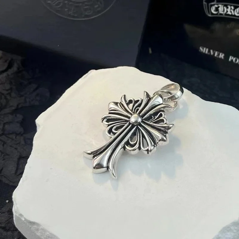 Chrome Hearts Chrome Hearts Cross Pendant Silver Jewelry Silver - 1