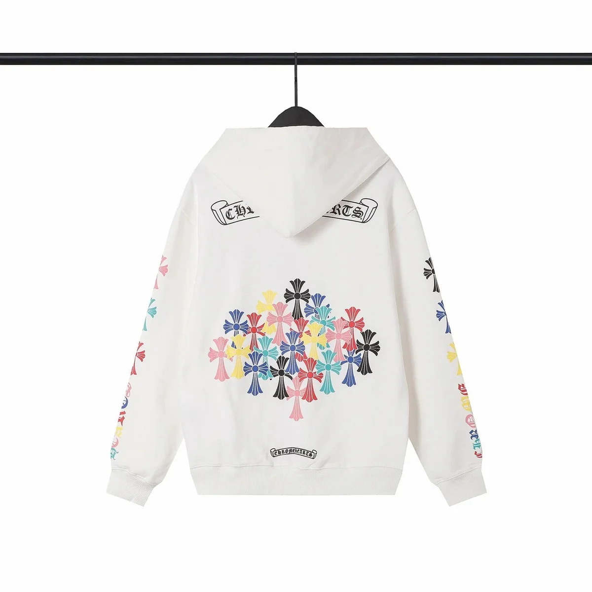 Chrome Hearts Chrome Hearts CH Cross White Hoodie White - 1
