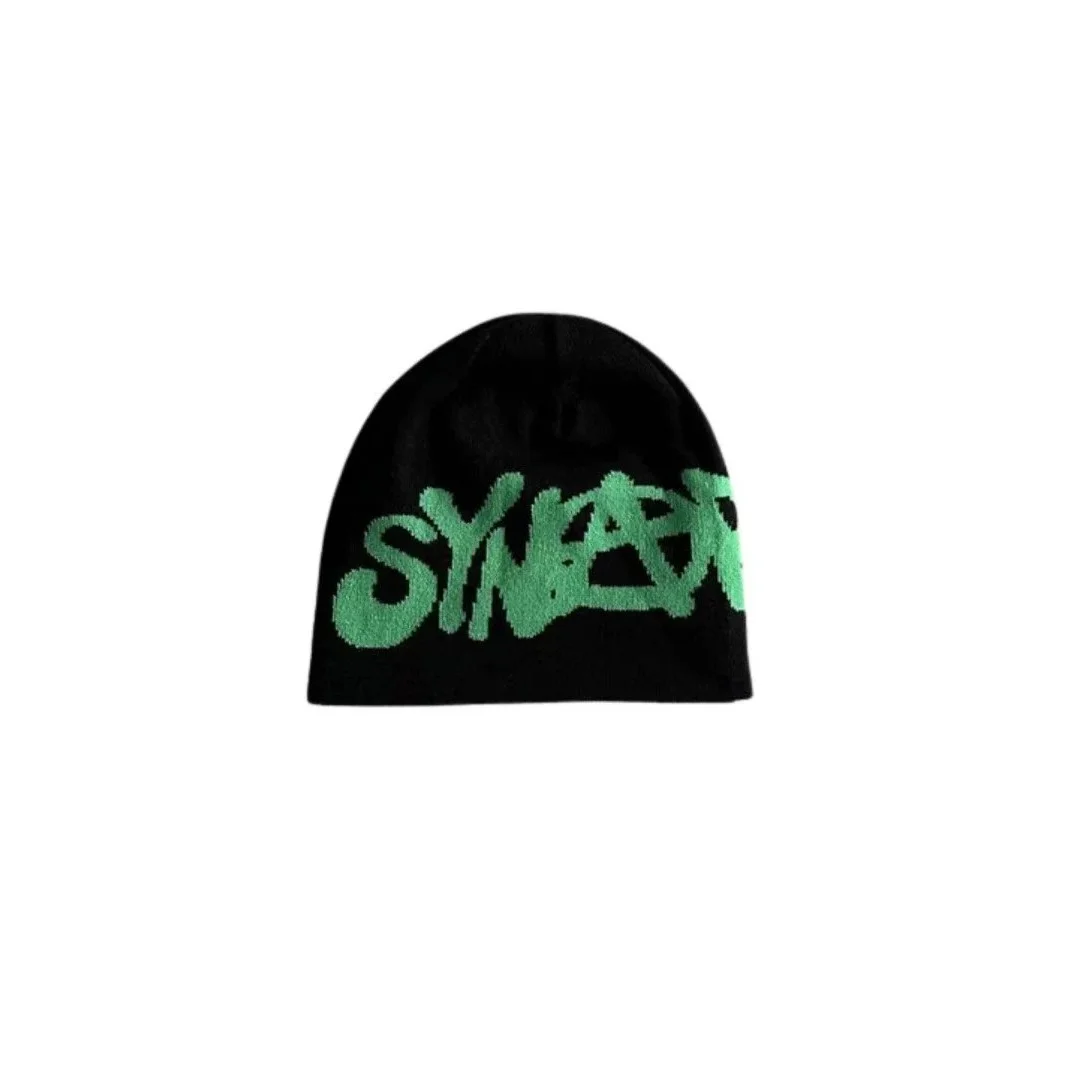 Syna World Syna World Black Green 'SYNABR' Beanie Black - 1