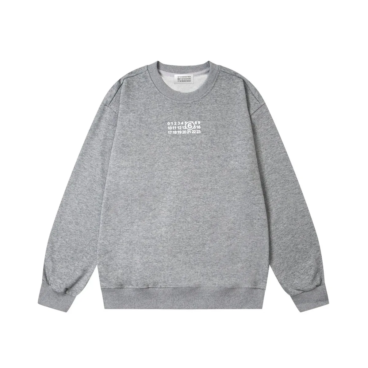 Maison Mihara Yasuhiro Maison Mihara Yasuhiro MMY Blakey Grey Graphic Sweatshirt Grey - 1