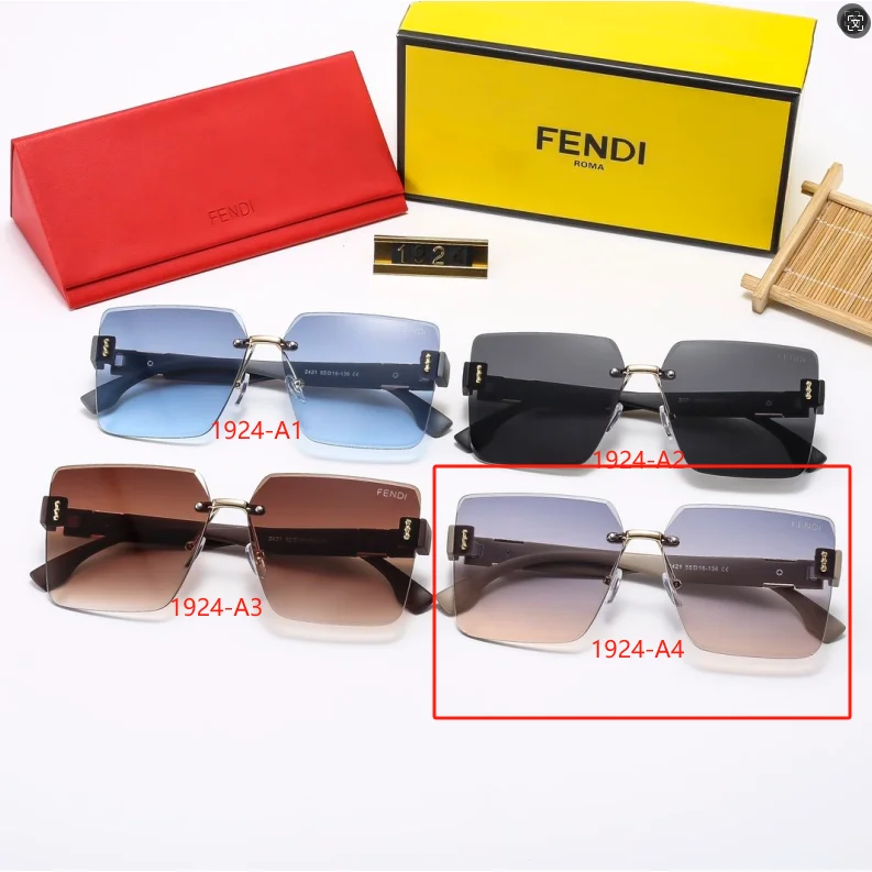 Fendi Fendi 1924-A4 Gradient Sunglasses Brown - 1