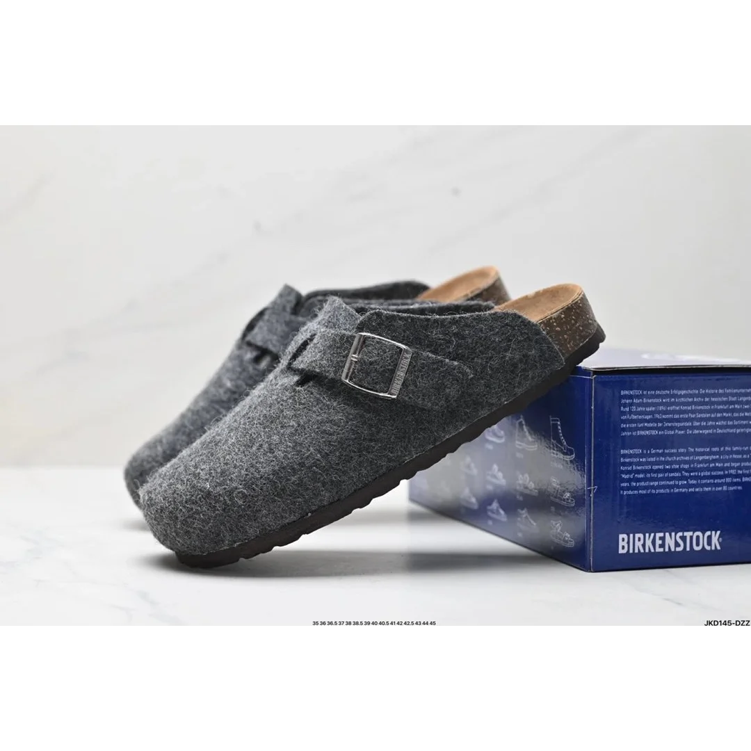 Birkenstock Birkenstock Arizona Dark Grey Slippers Grey - 1