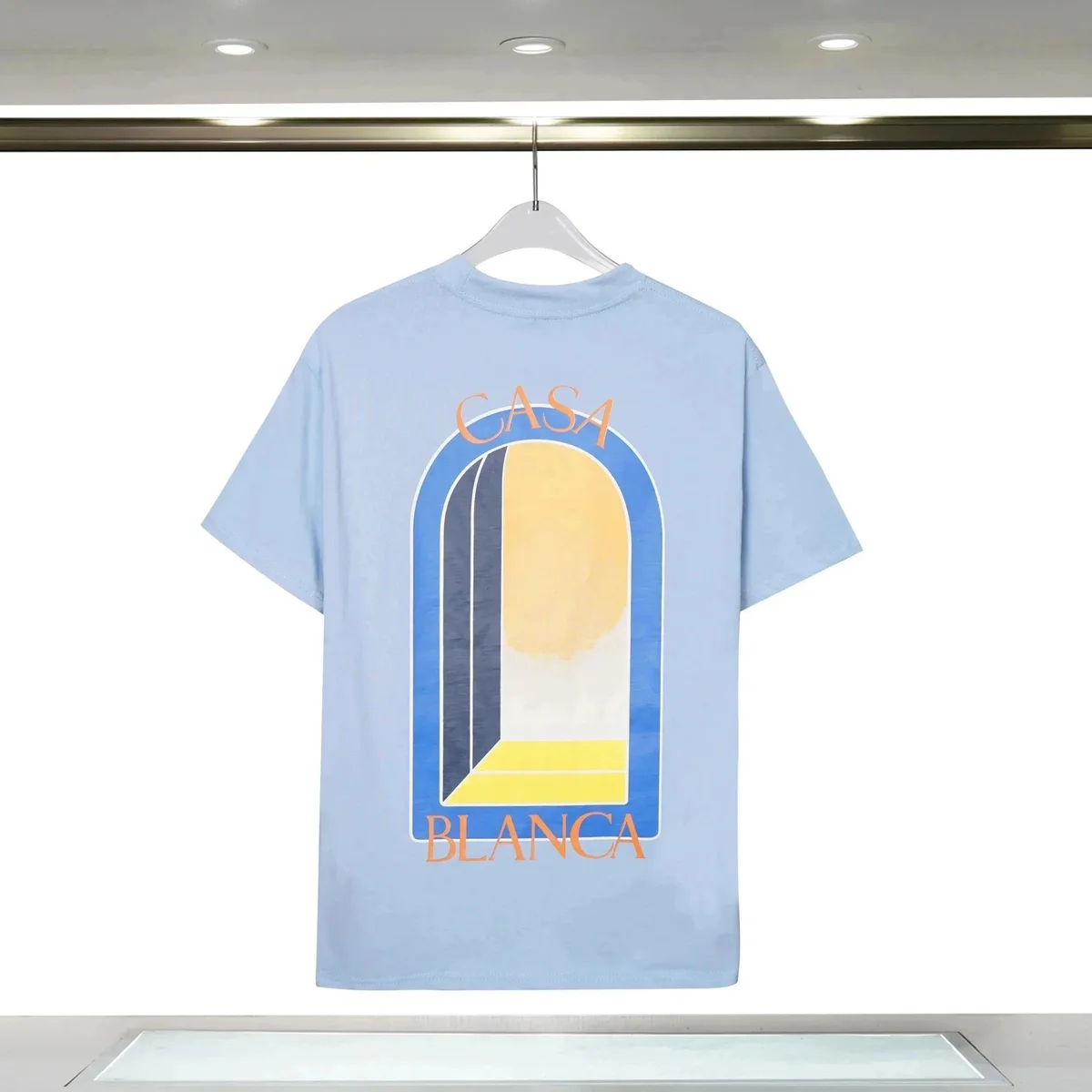 Other Light Blue Casa Blanca Graphic T-Shirt Blue - 1