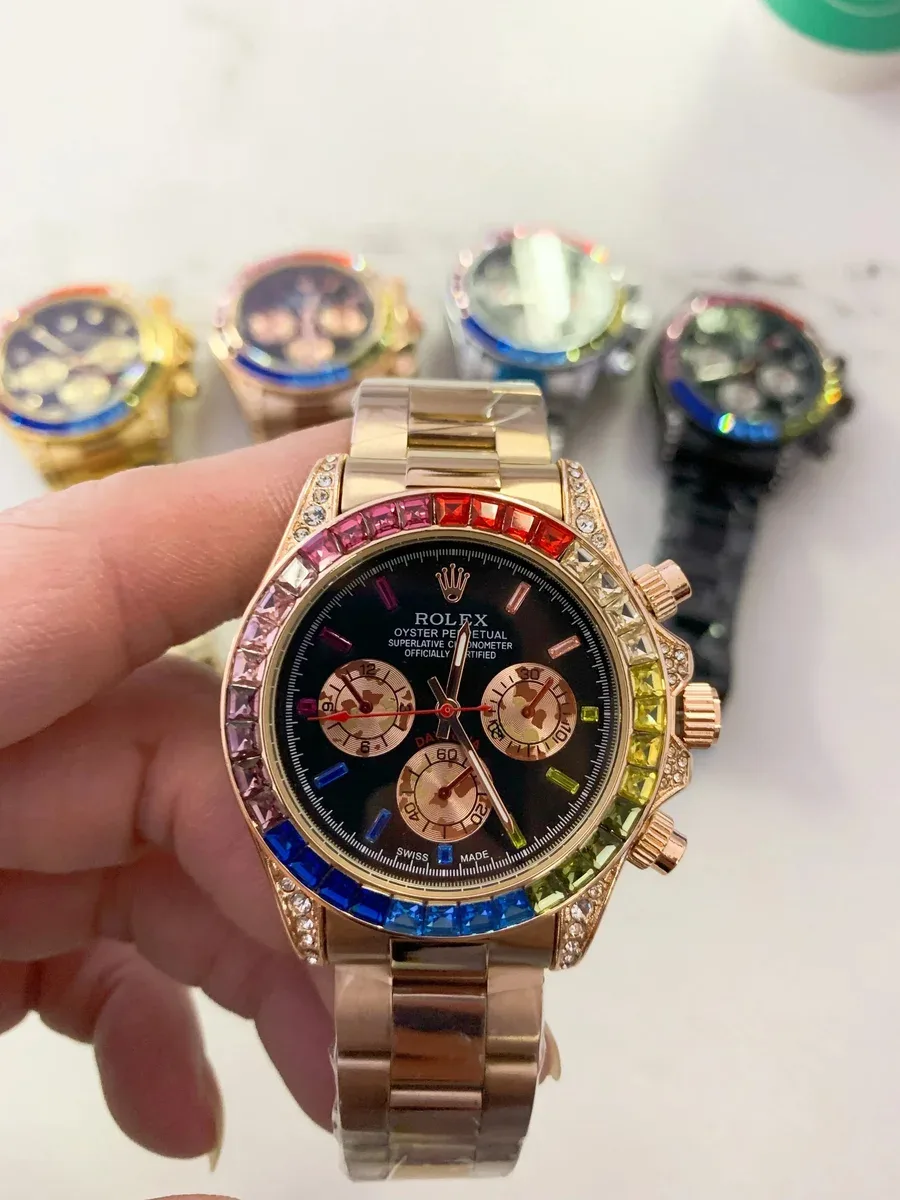 Rolex Rolex Daytona Rainbow Gold Chronograph Watch Gold - 1