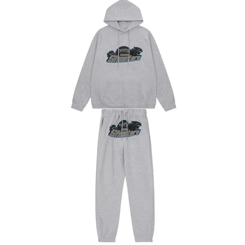 Other Panther Blue-Black Gray Tracksuit Set Grey - 1