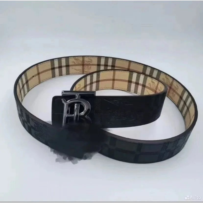 Burberry Burberry TB Monogram Leather Belt Black Black