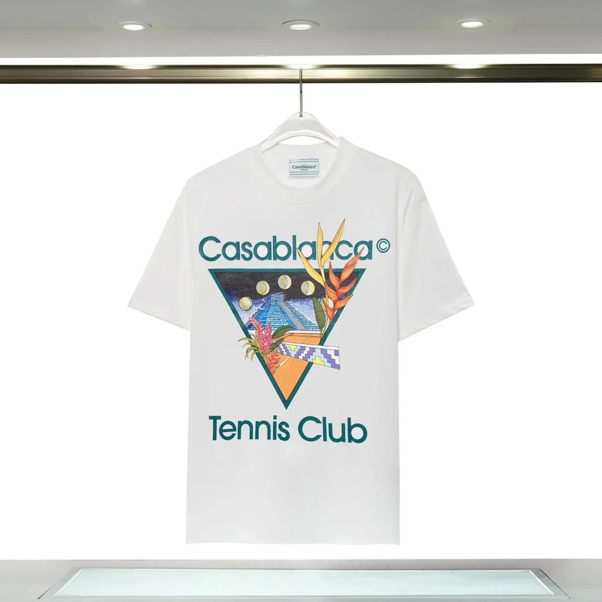 Casablanca Casablanca Tennis Club White Graphic T-Shirt White - 1