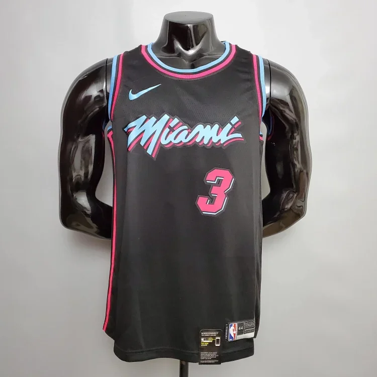 Nike Nike NBA Black/Pink/Blue Basketball Jersey Black