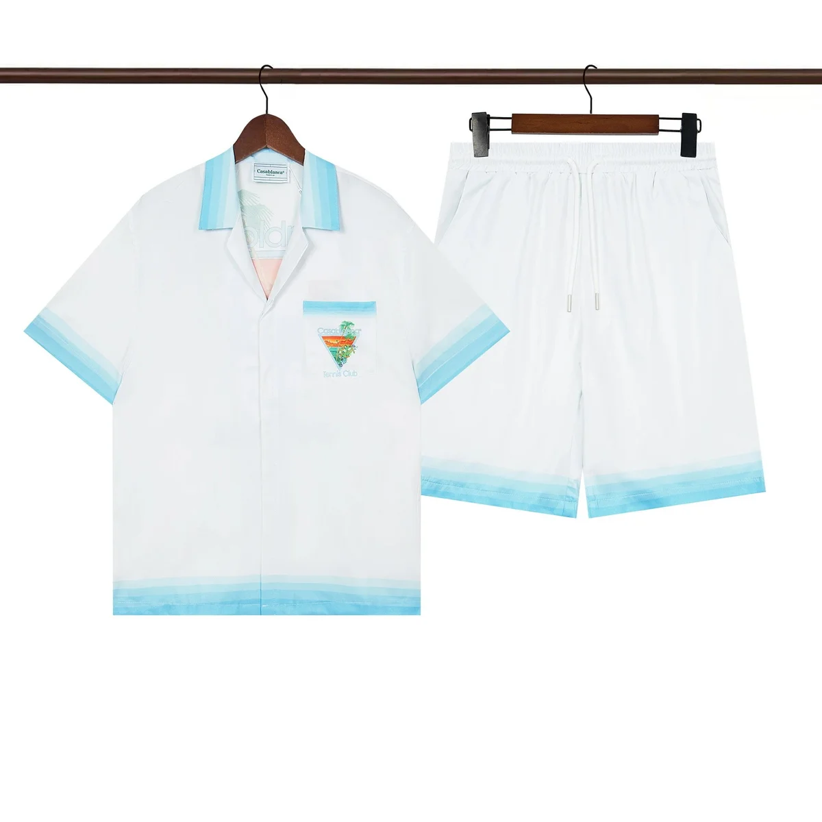 Other White & Light Blue Terral Club Co-ord Set White - 1