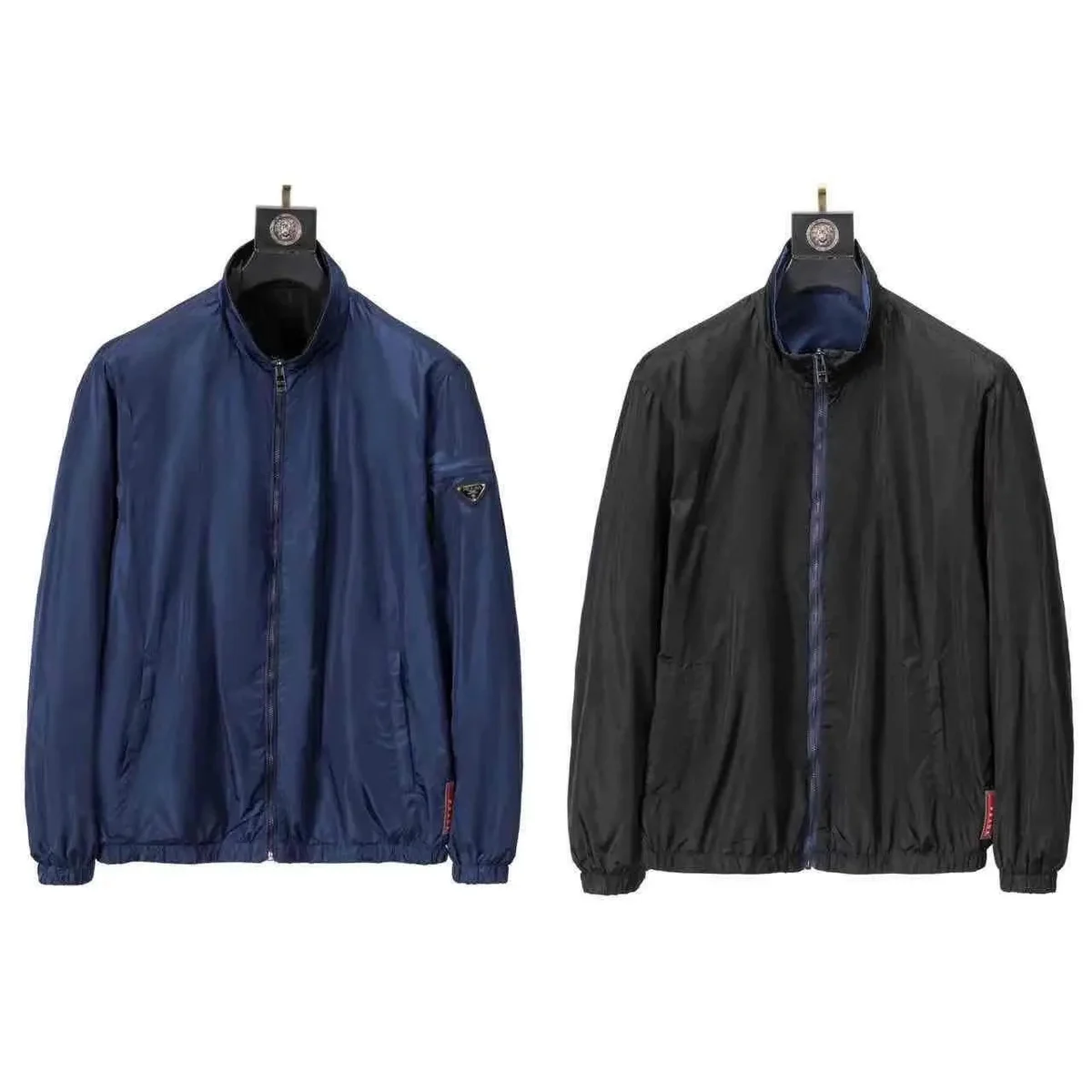 Prada Prada Re-Nylon Zip-Up Jacket Navy Navy