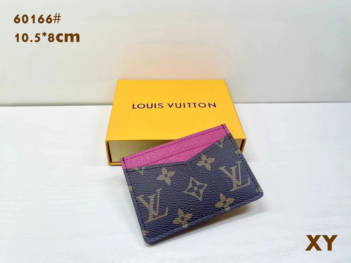 Louis Vuitton Louis Vuitton Pochette Navy/Pink Card Holder Navy