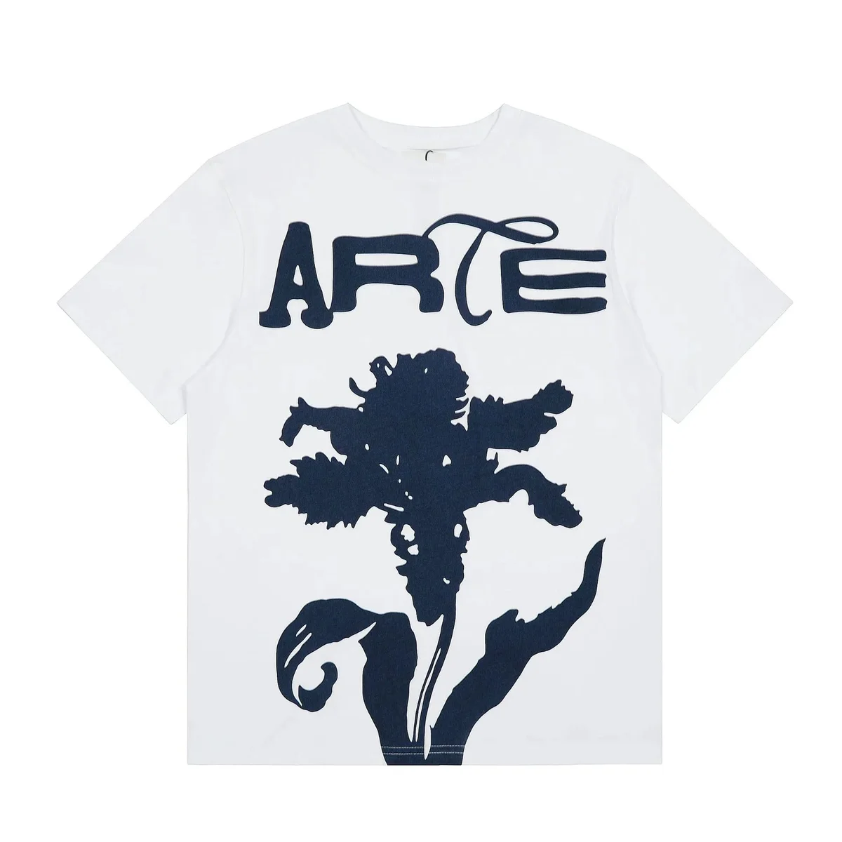 Other ART-211 White Arte T-Shirt with Floral Print White - 1