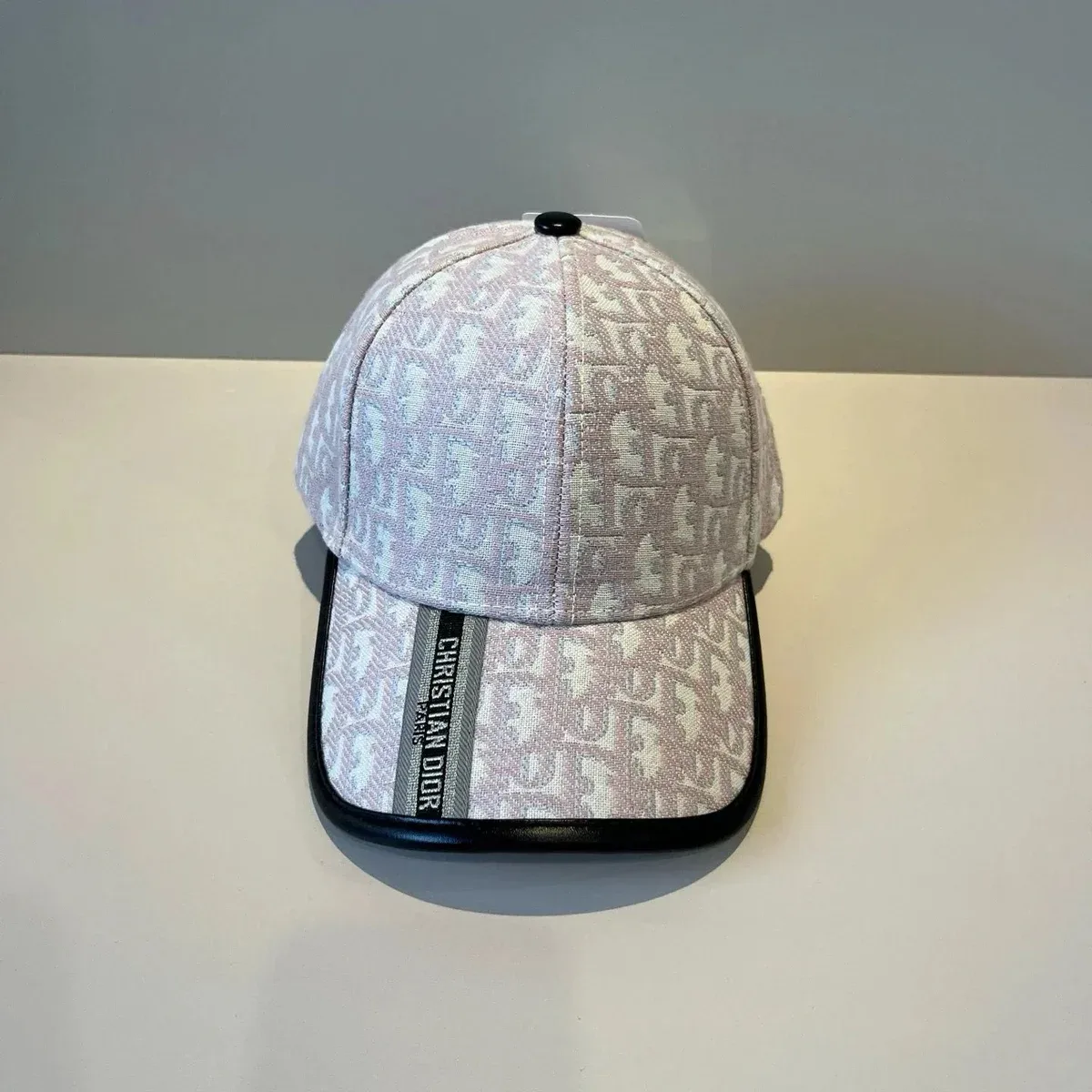 Dior Christian Dior Oblique Cap Beige Headwear Beige - 1