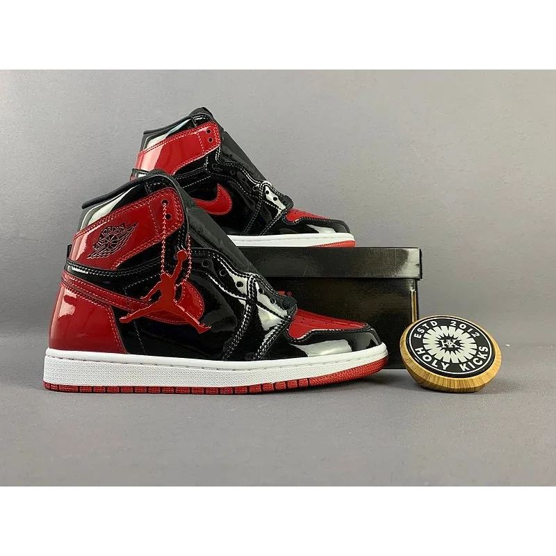 Nike Nike Air Jordan 1 Black/Red Sneakers Black - 1