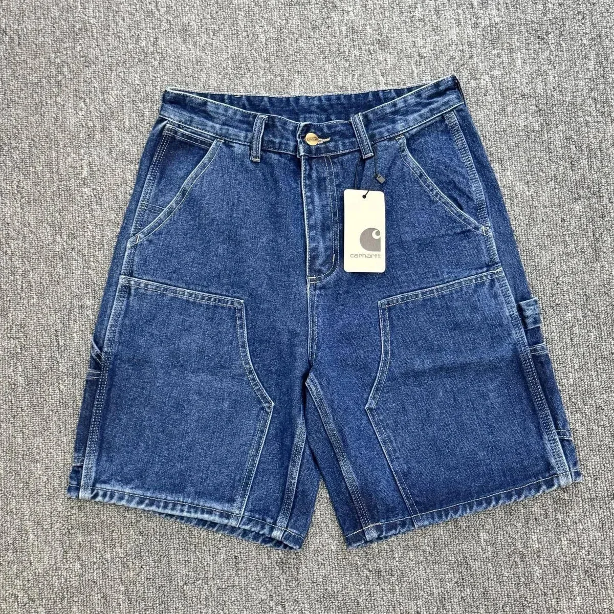 Carhartt Carhartt Detroit BB10 Blue Denim Shorts Blue - 1