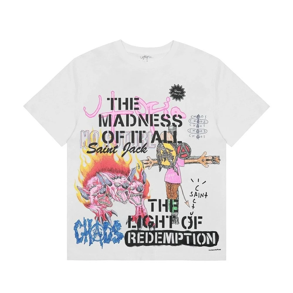 Travis Scott Travis Scott Cactus Jack The Madness of It All White T-Shirt White