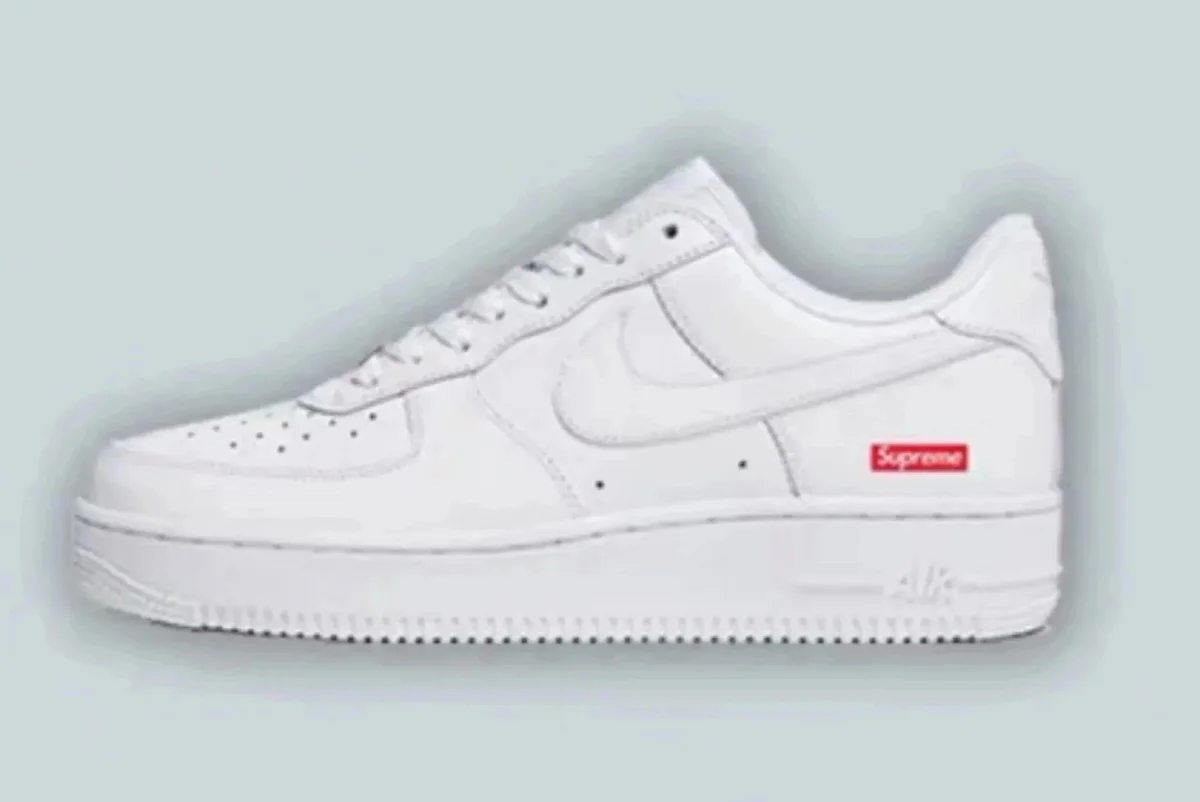 Nike Nike Air Force 1 White Supreme Sneakers White - 1