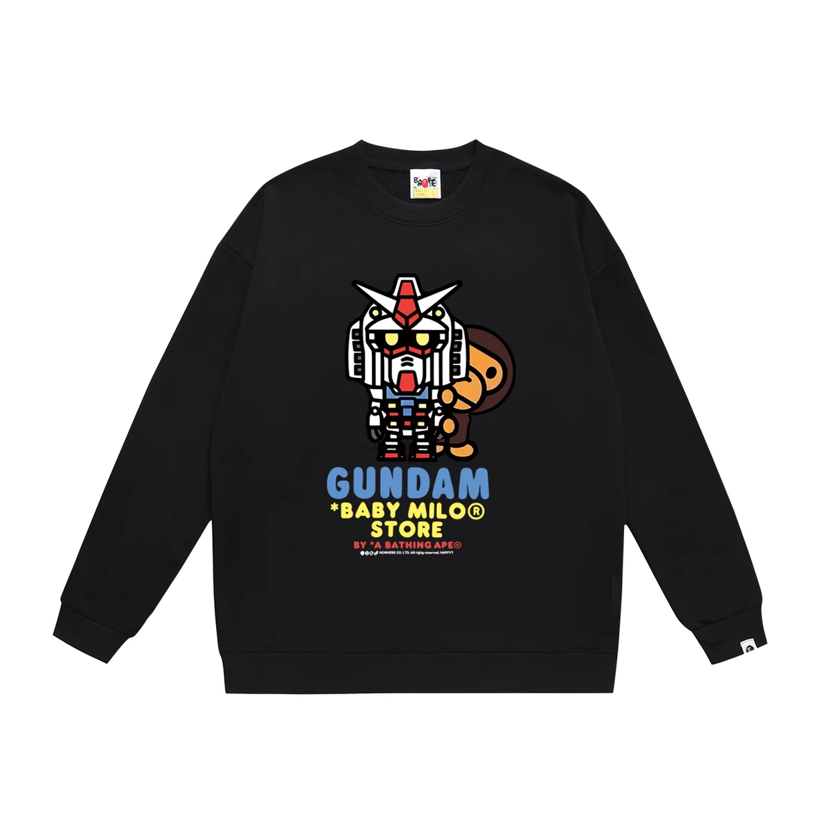 A Bathing Ape A Bathing Ape Gundam x Baby Milo Black Sweatshirt Black - 1