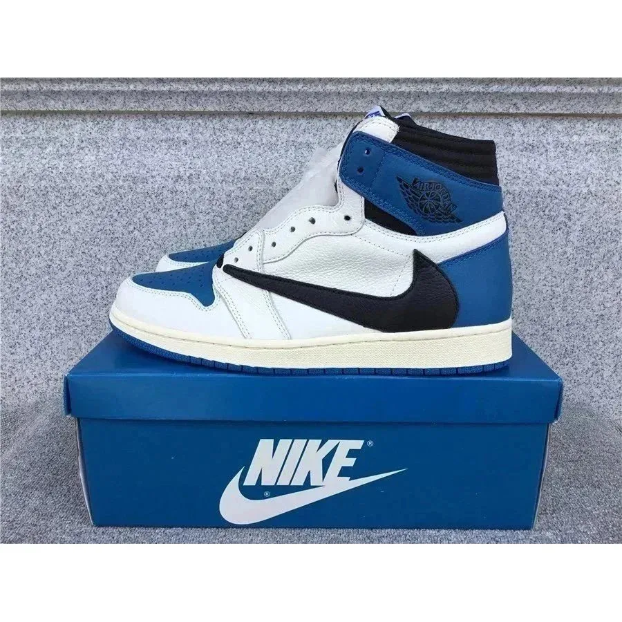 Nike Nike Air Jordan 1 High '07 Sail/University Blue Sneakers Blue - 1